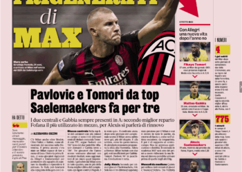 Gazzetta: Allegri’s regenerated Milan players: Pavlovic and Tomori among the best. Saelemaekers does the work of three