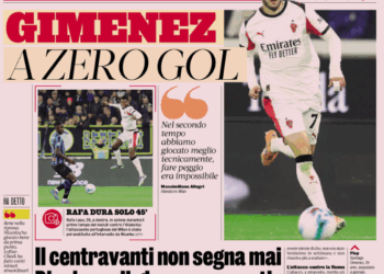 Gazzetta: Santiago Gimenez never scores. Ten hours of play without a goal