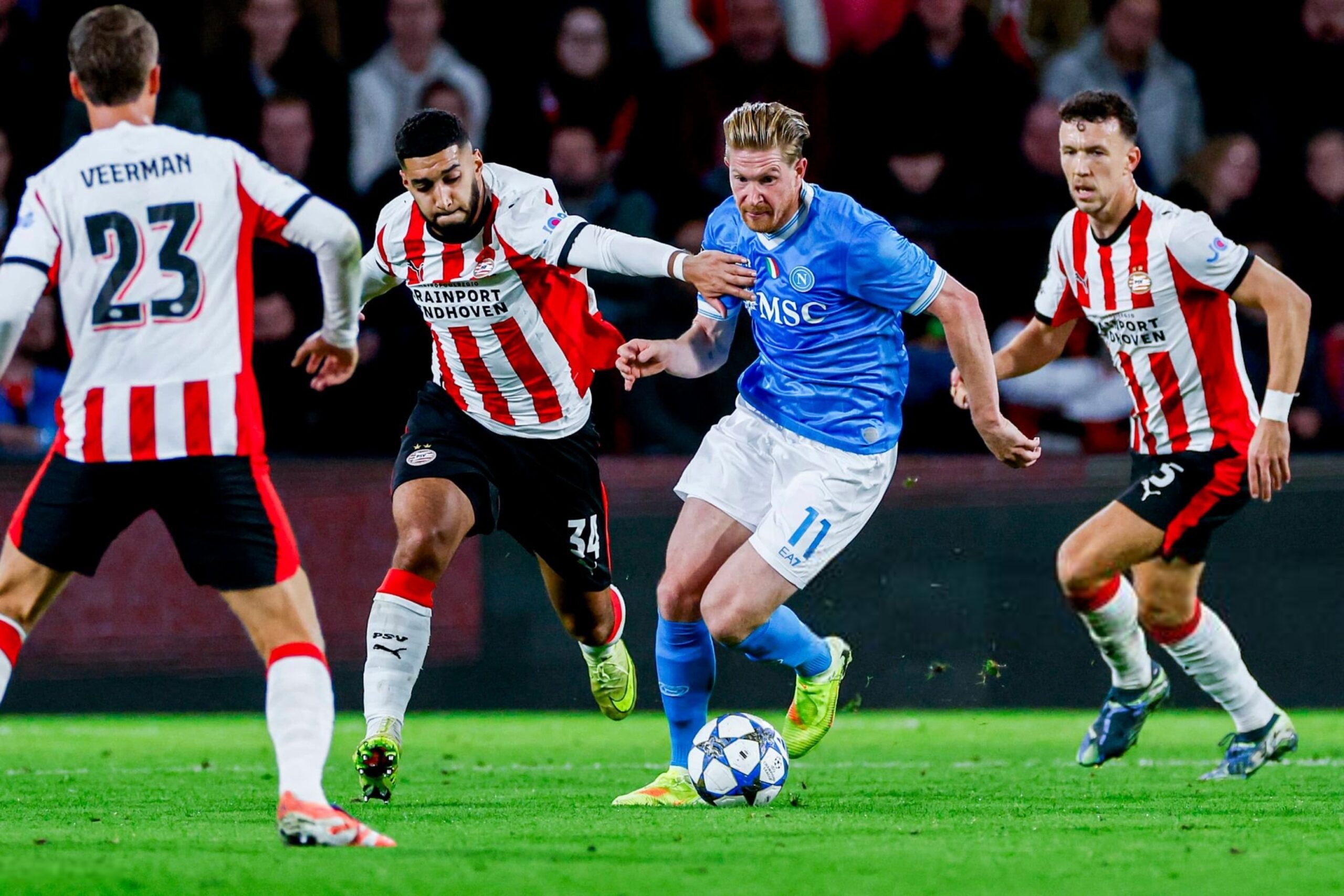 Kevin De Bruyne of Napoli vs PSV