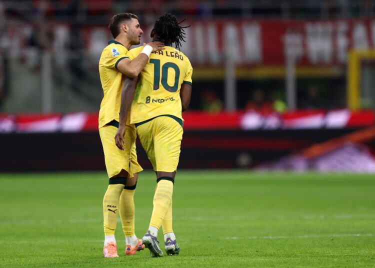 Rafael Leao Santiago Gimenez AC Milan ميلان خيمينيز لياو