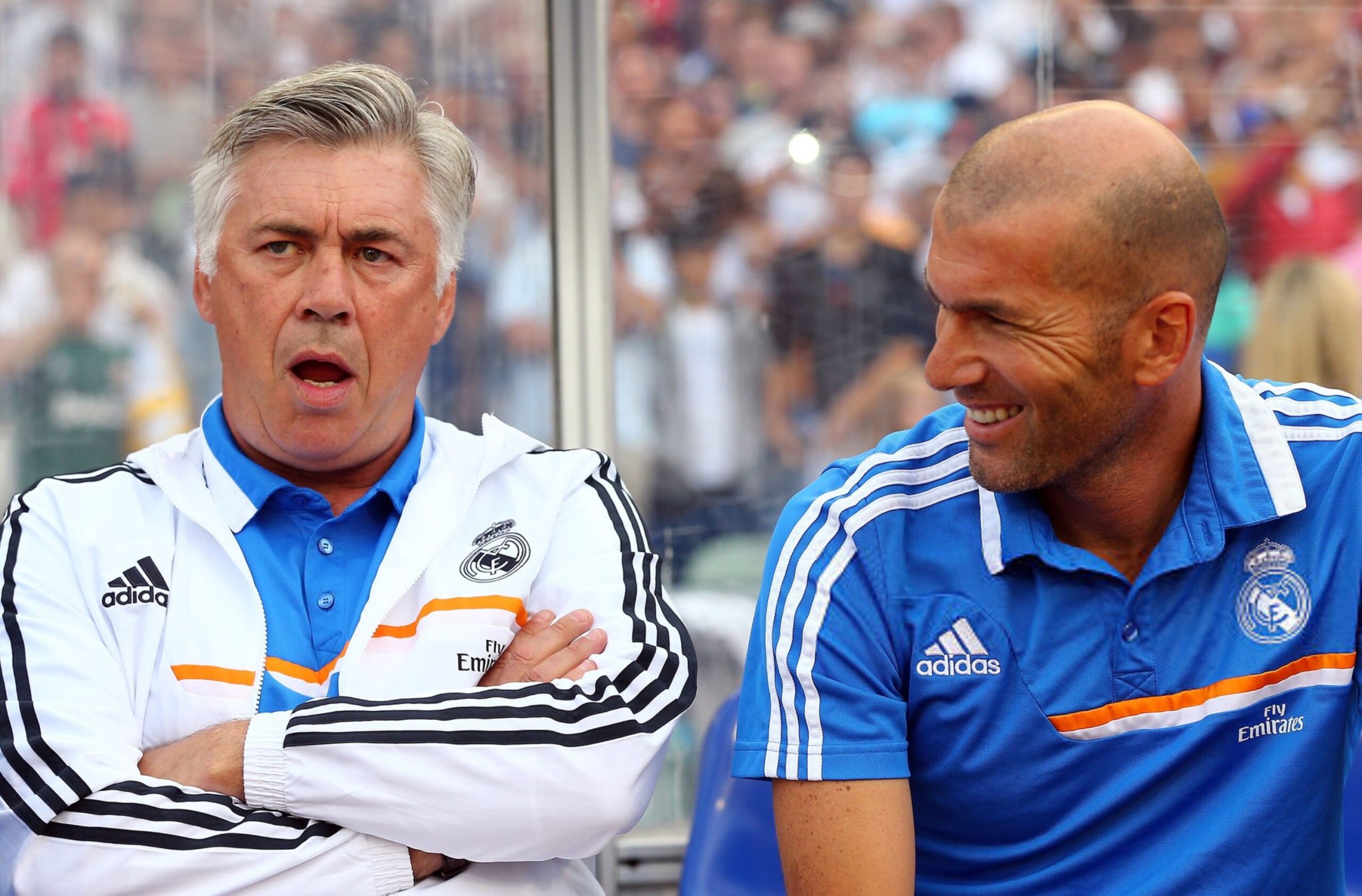 Carlo Ancelotti and Zinedine Zidane