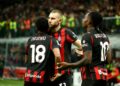 Strahinja Pavlovic Christopher Nkunku and Rafael Leao of AC Milan ميلان نكونكو بافلوفيتش لياو