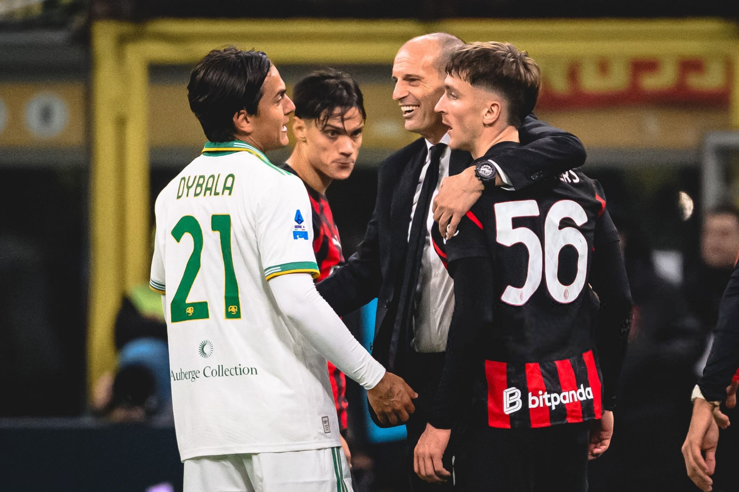  Allegri Dybala Saelemaekers Ricci Milan Roma ميلان روما ساليماكرز ديبالا أليغري ريتشي