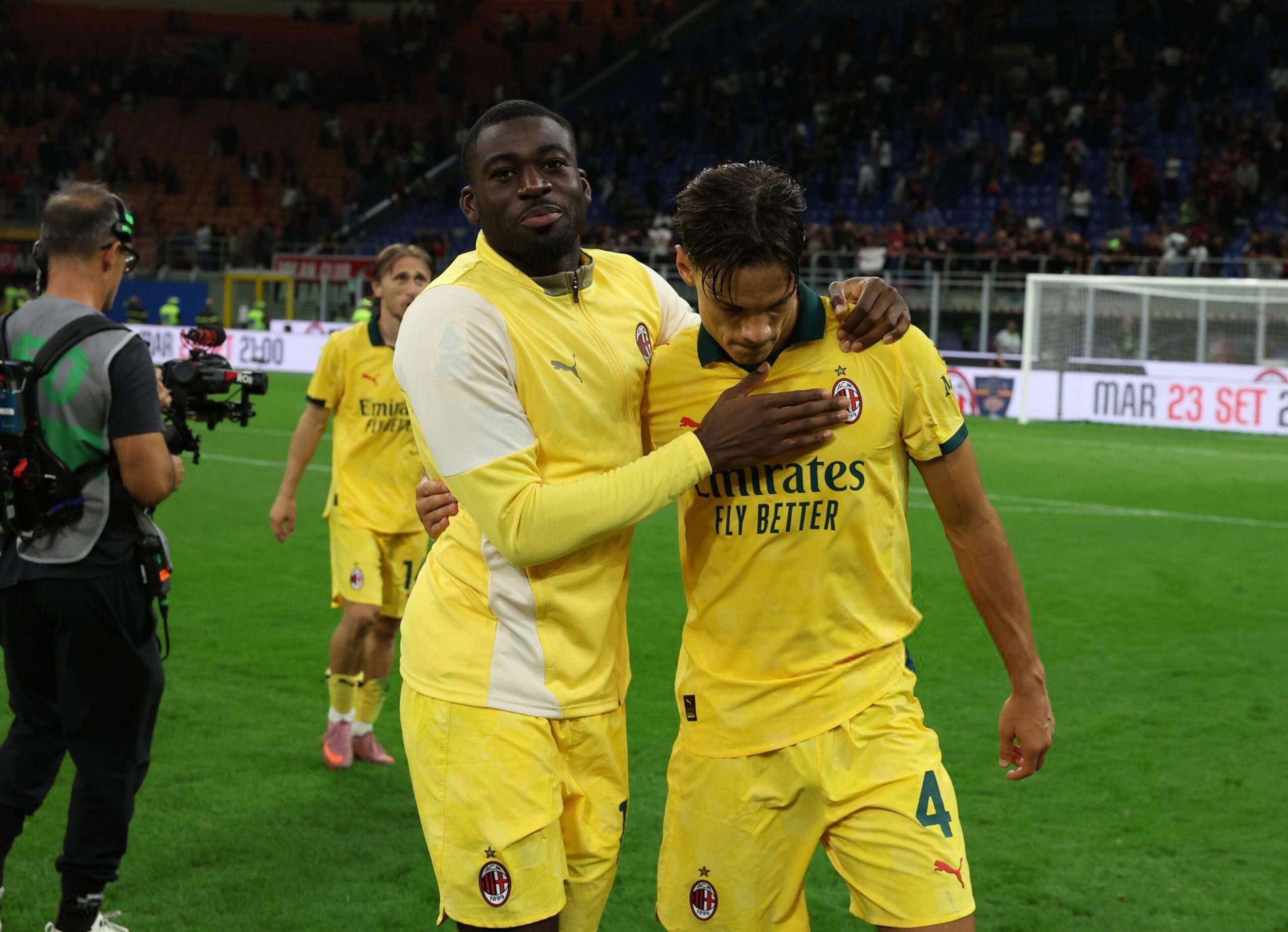 Youssouf Fofana and Samuele Ricci of AC Milan فوفانا ريتشي ميلان