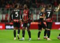 AC Milan players celebrate