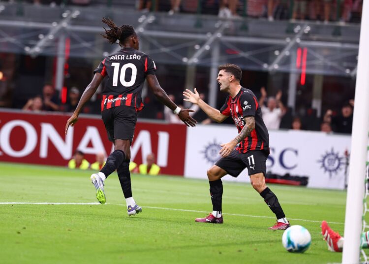 Rafael Leao Christian Pulisic AC Milan ميلان لياو بوليسيك