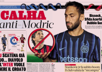 Inter boss Chivu gives Calhanoglu the task of marking Modric in the derby.