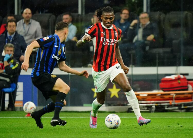 Milan's Rafael Leao vs Inter