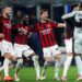 Mike Maignan Davide Bartesaghi, Matteo Gabbia, Fikayo Tomori, and Strahinja Pavlovic of AC Milan ميلان بافلوفيتش توموري بارتيساغي غابيا مينيون