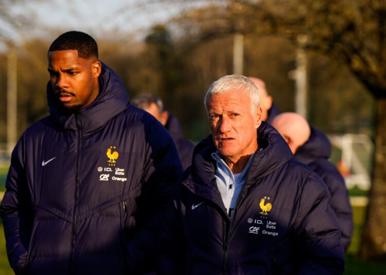 Didier Deschamps and Mike Maignan