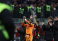 AC Milan players celebrate