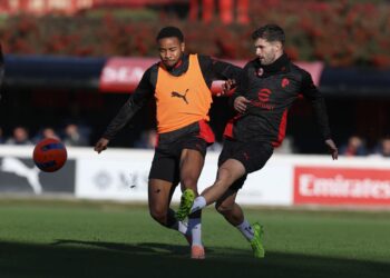 Christopher Nkunku and Christian Pulisic AC Milan ميلان بوليسيك نكونكو