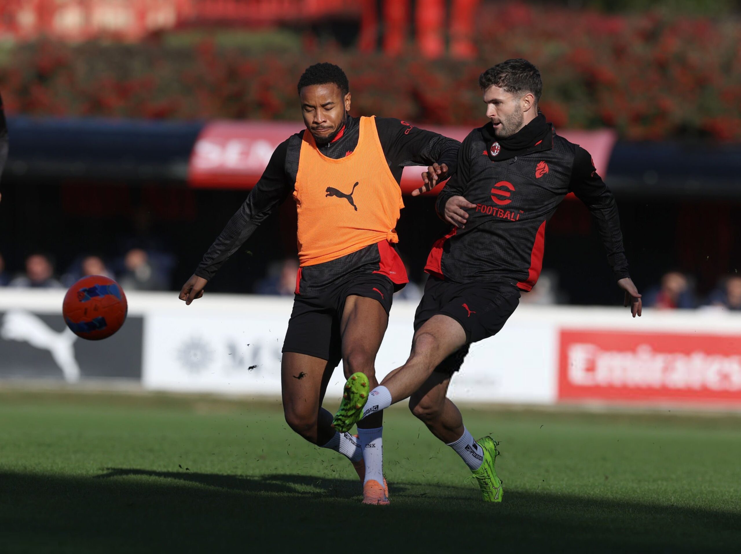 Christopher Nkunku and Christian Pulisic AC Milan ميلان بوليسيك نكونكو