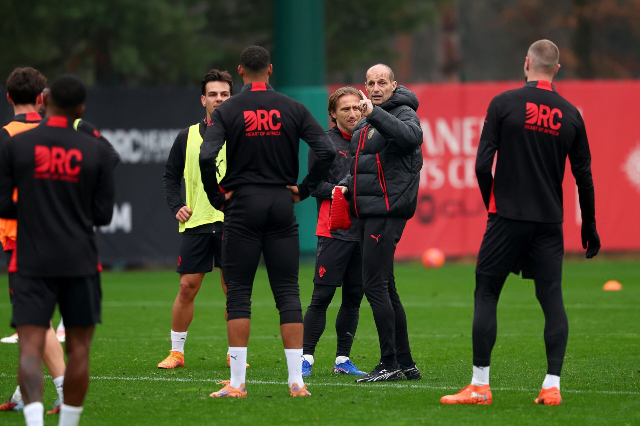 AC Milan players and Allegri