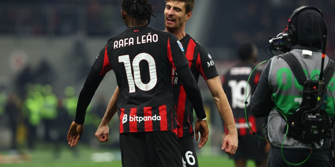 Rafael Leao Matteo Gabbia AC Milan ميلان غابيا لياو