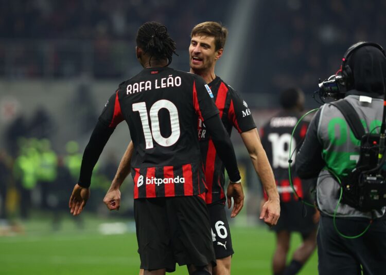 Rafael Leao Matteo Gabbia AC Milan ميلان غابيا لياو