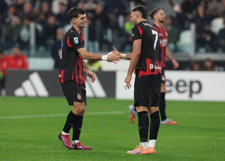 Santiago Gimenez Christian Pulisic AC Milan ميلان بوليسيك خيمينيز
