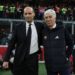 AC Milan's Massimiliano Allegri and Gian Piero Gasperini of Roma