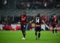 Youssouf Fofana and Luka Modric of AC Milan ميلان مودريتش فوفانا