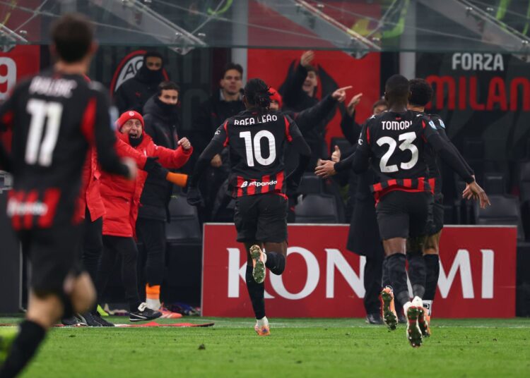 Rafael Leao and AC Milan players لياو ميلان