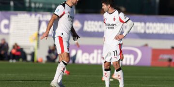 Christian Pulisic and Niclas Fullkrug of AC Milan
