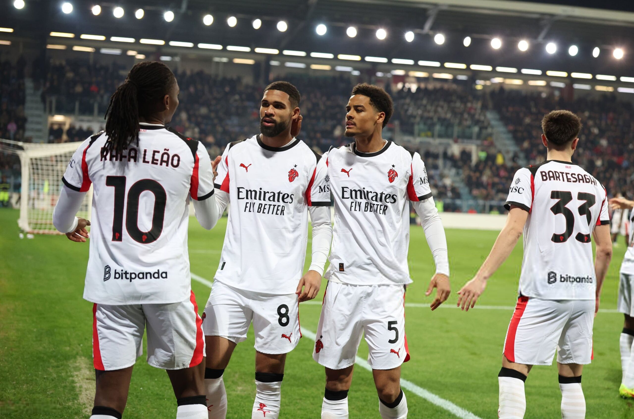 Rafael Leao and teammates