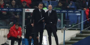 Massimiliano Allegri and Marco Landucci AC Milan ميلان أليغري لاندوتشي