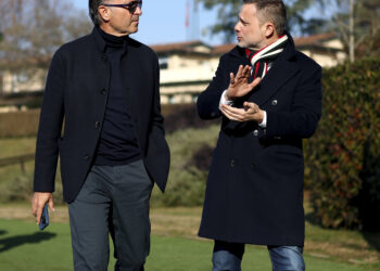 Gerry Cardinale and Giorgio Furlani of AC Milan
