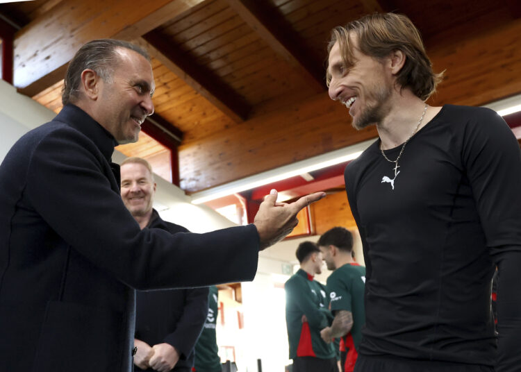 Luka Modric and Gerry Cardinale