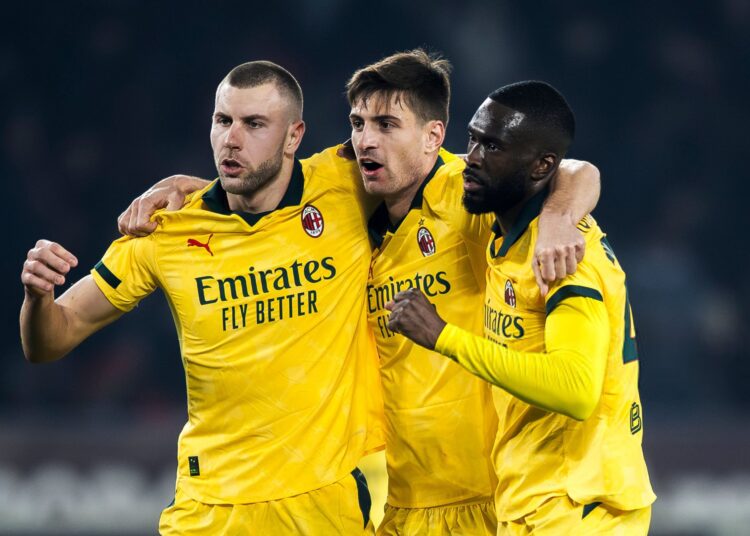 Strahinja Pavlovic Matteo Gabbia Fikayo Tomori AC Milan