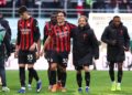 Ardon Jashari and Luka Modric of AC Milan celebrate the victory after the Serie A match between AC Milan and Hellas Verona FC at Giuseppe Meazza Stadium on December 28, 2025 in Milan, Italy. (Photo by Giuseppe Cottini/AC Milan via Getty Images)