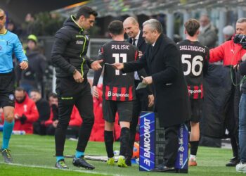 Massimiliano Allegri and Christian Pulisic - AC Milan