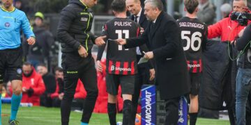 Massimiliano Allegri and Christian Pulisic - AC Milan