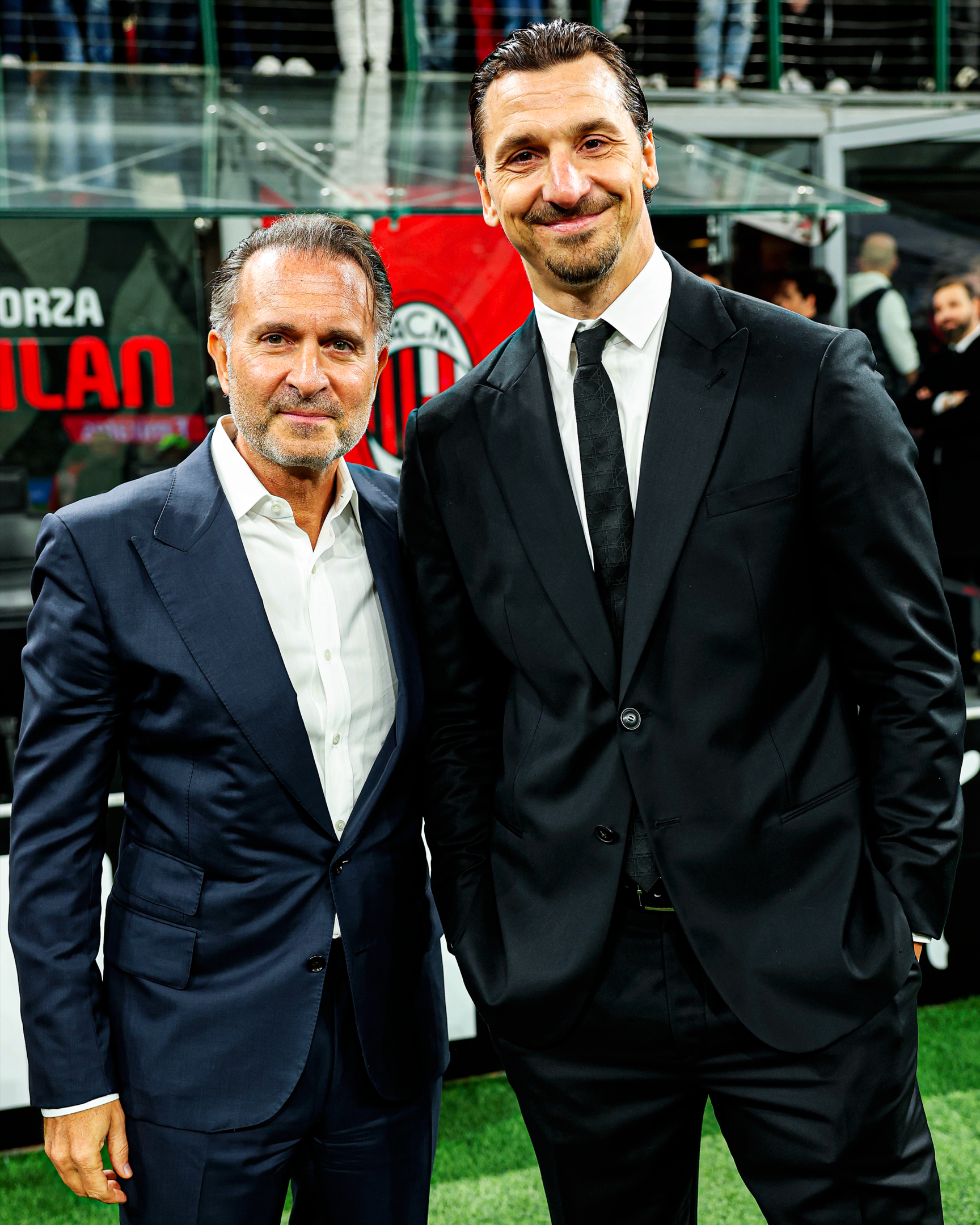 Gerry Cardinale and Zlatan Ibrahimovic (Image credit: AC Milan)