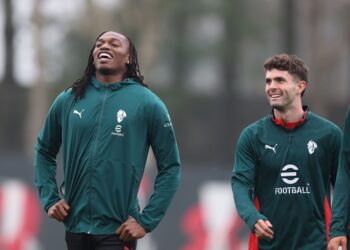 Rafael Leao and Christian Pulisic AC Milan ميلان لياو بوليسيك