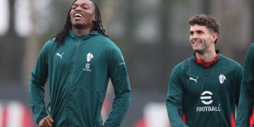 Rafael Leao and Christian Pulisic AC Milan ميلان لياو بوليسيك