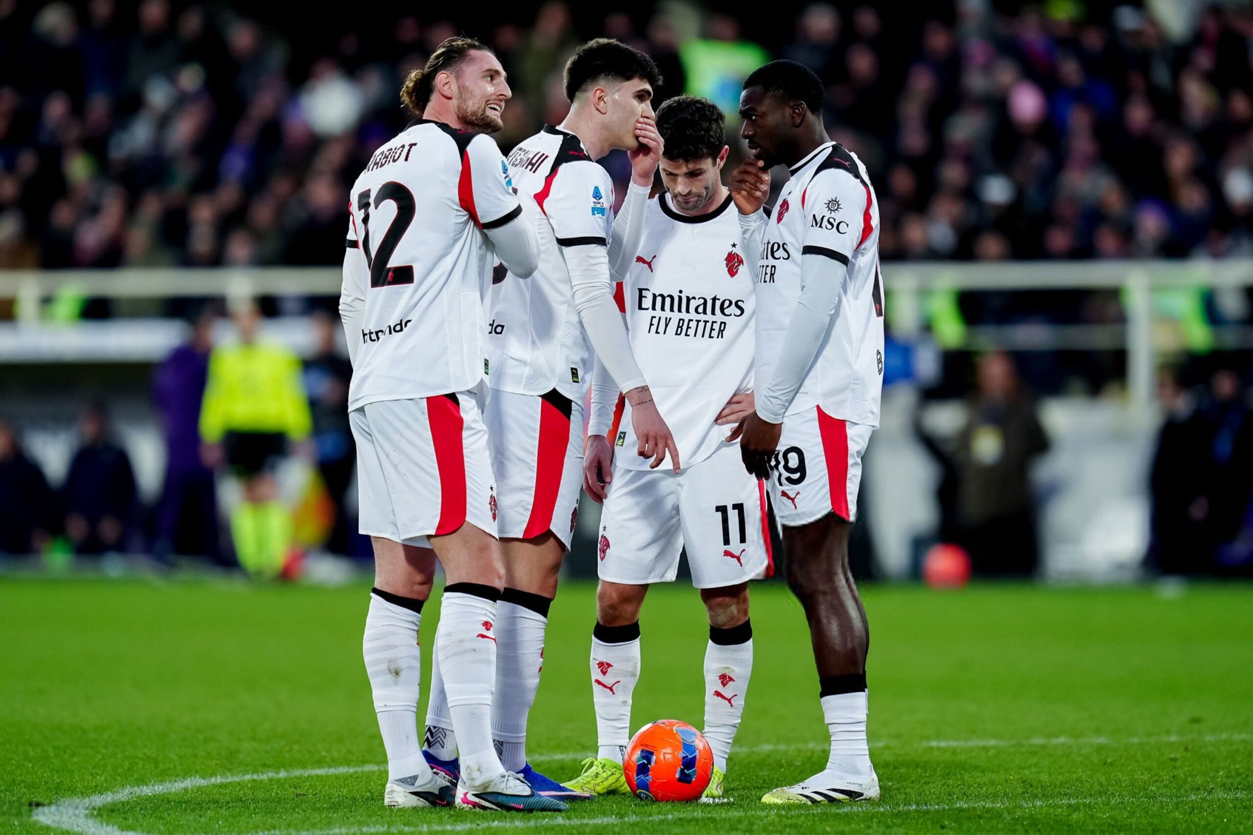 Rabiot Bartesaghi Pulisic Fofana AC Milan