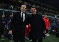 AC Milan's Allegri and Cristian Chivu of Inter