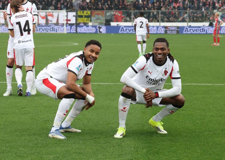 Rafael Leao Christopher Nkunku AC Milan لياو نكونكو ميلان