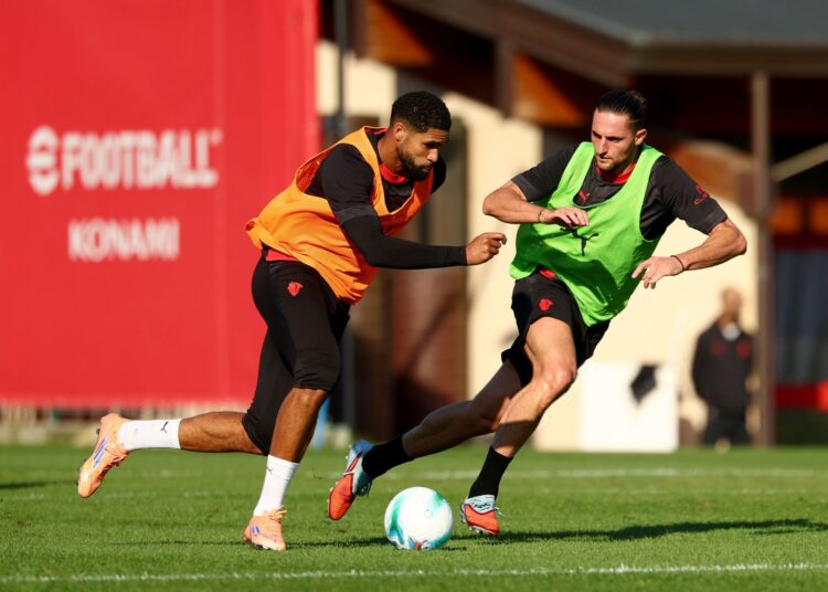 Ruben Loftus-Cheek Adrien Rabiot AC Milan ميلان لوفتوس تشيك رابيو