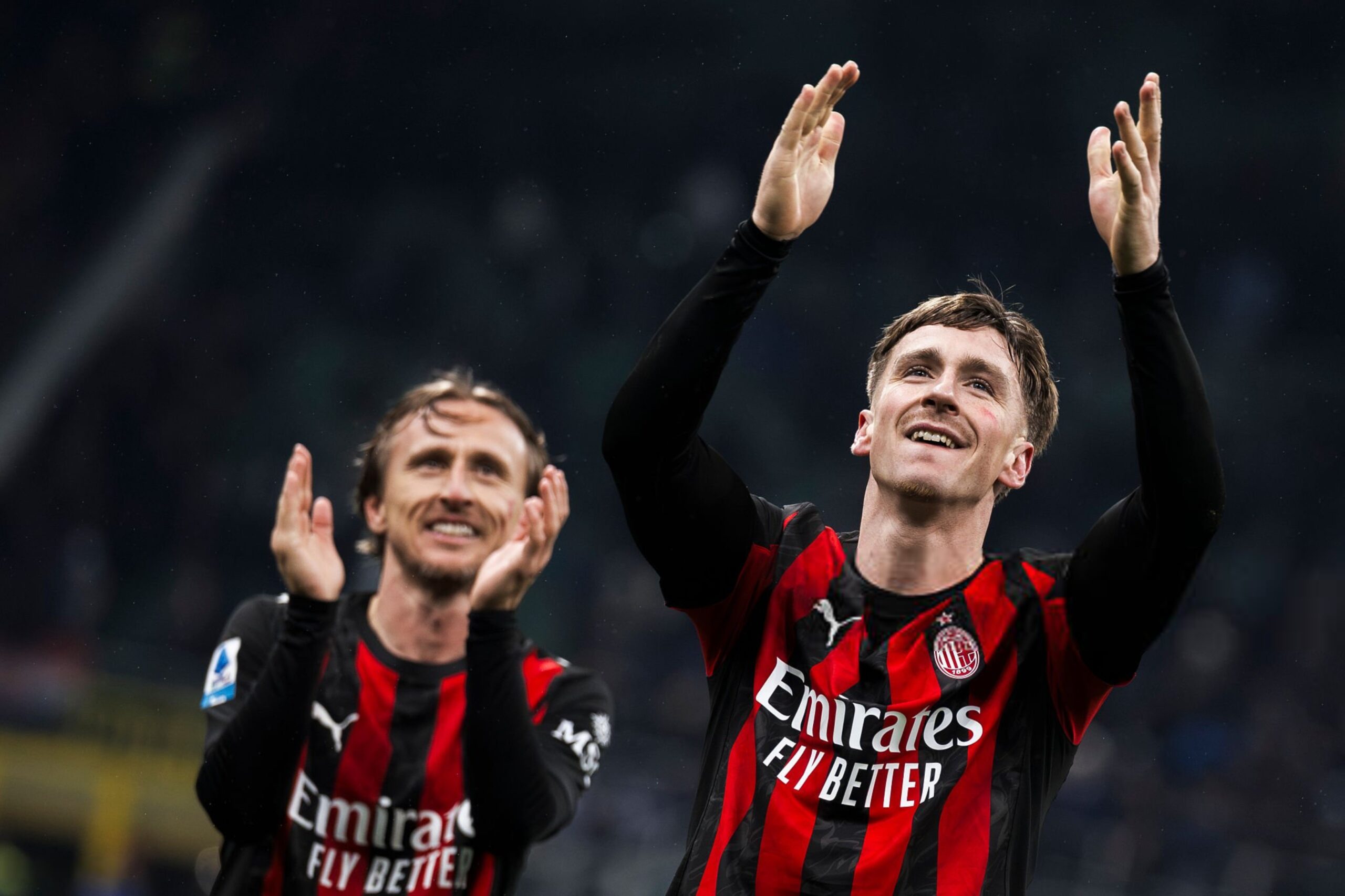 Alexis Saelemaekers and Luka Modric AC Milan ميلان مودريتش ساليماكرز