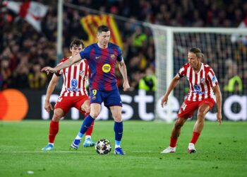 Robert Lewandowski of FC Barcelona