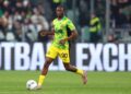Ismael Kone of US Sassuolo controls the ball during the Serie A match between Juventus FC and Us Sassuolo at Allianz Stadium on March 21, 2026 in Turin, Italy. (Photo by sportinfoto/DeFodi Images/DeFodi via Getty Images)
