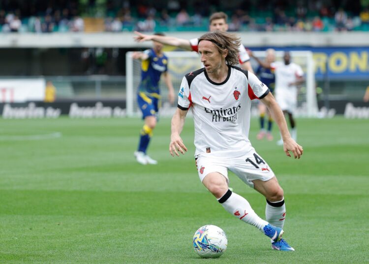 Luka Modric of AC Milan