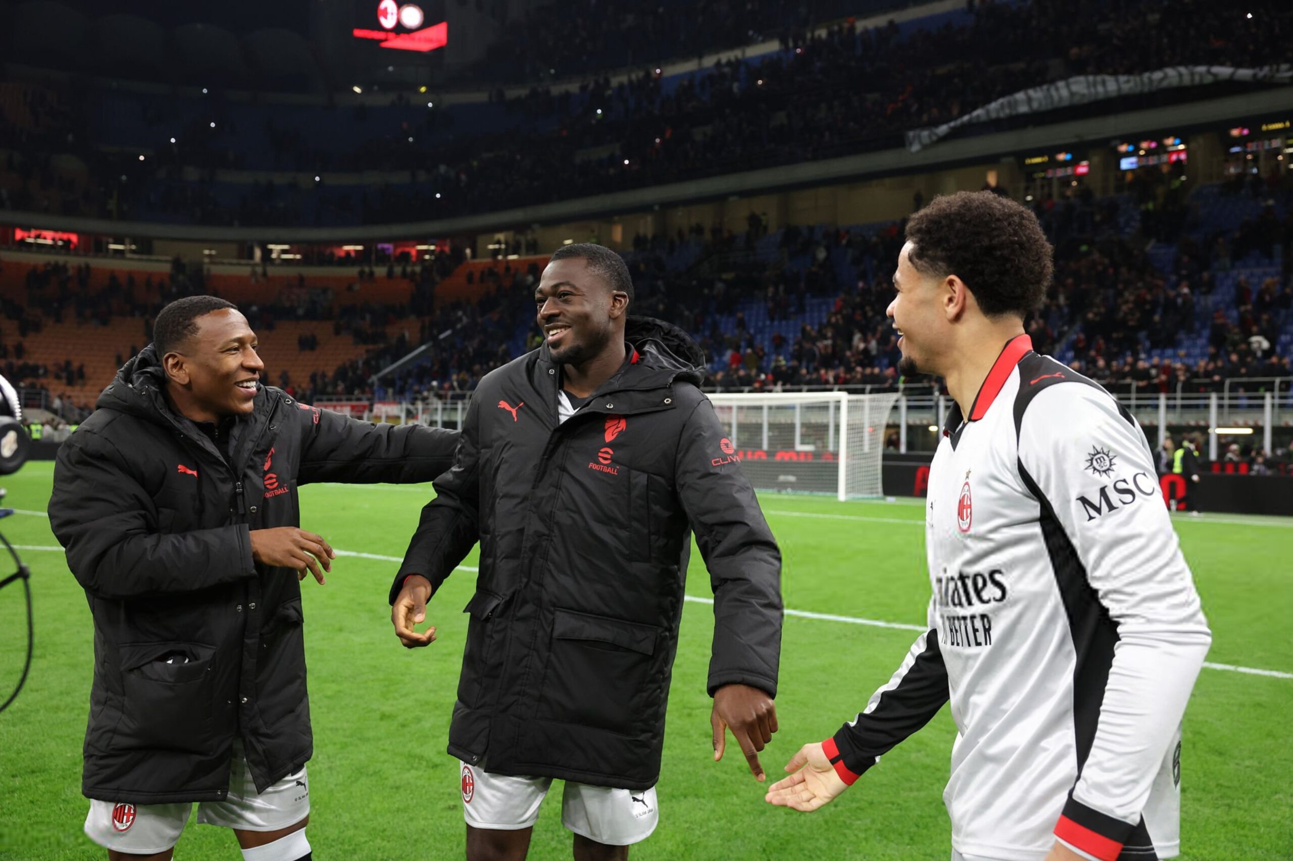 Youssouf Fofana Zachary Athekame Pervis Estupinan AC Milan يوسف فوفانا أثيكامي إستوبينان