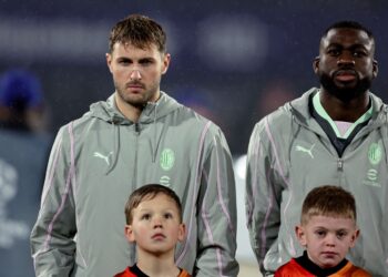 Youssouf Fofana and Santiago Gimenez (AC Milan via Getty Images)