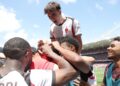 AC Milan players celebrating ميلان