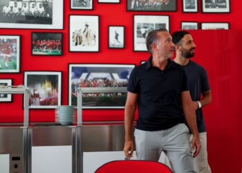 Ruben Amorim and AC Milan owner Gerry Cardinale