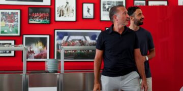 Ruben Amorim and AC Milan owner Gerry Cardinale