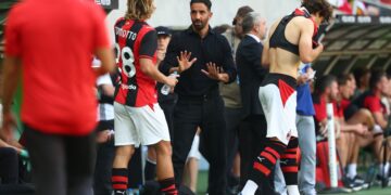 Christian Comotto and Ruben Amorim of AC Milan ميلان كوموتو أموريم
